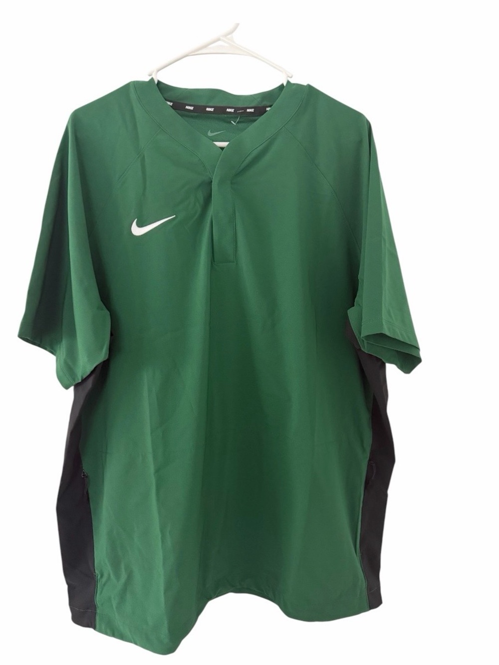 Nike Men's Green/Black Vapor Select Baseball Jersey Shirt XL NWT DO9175-341